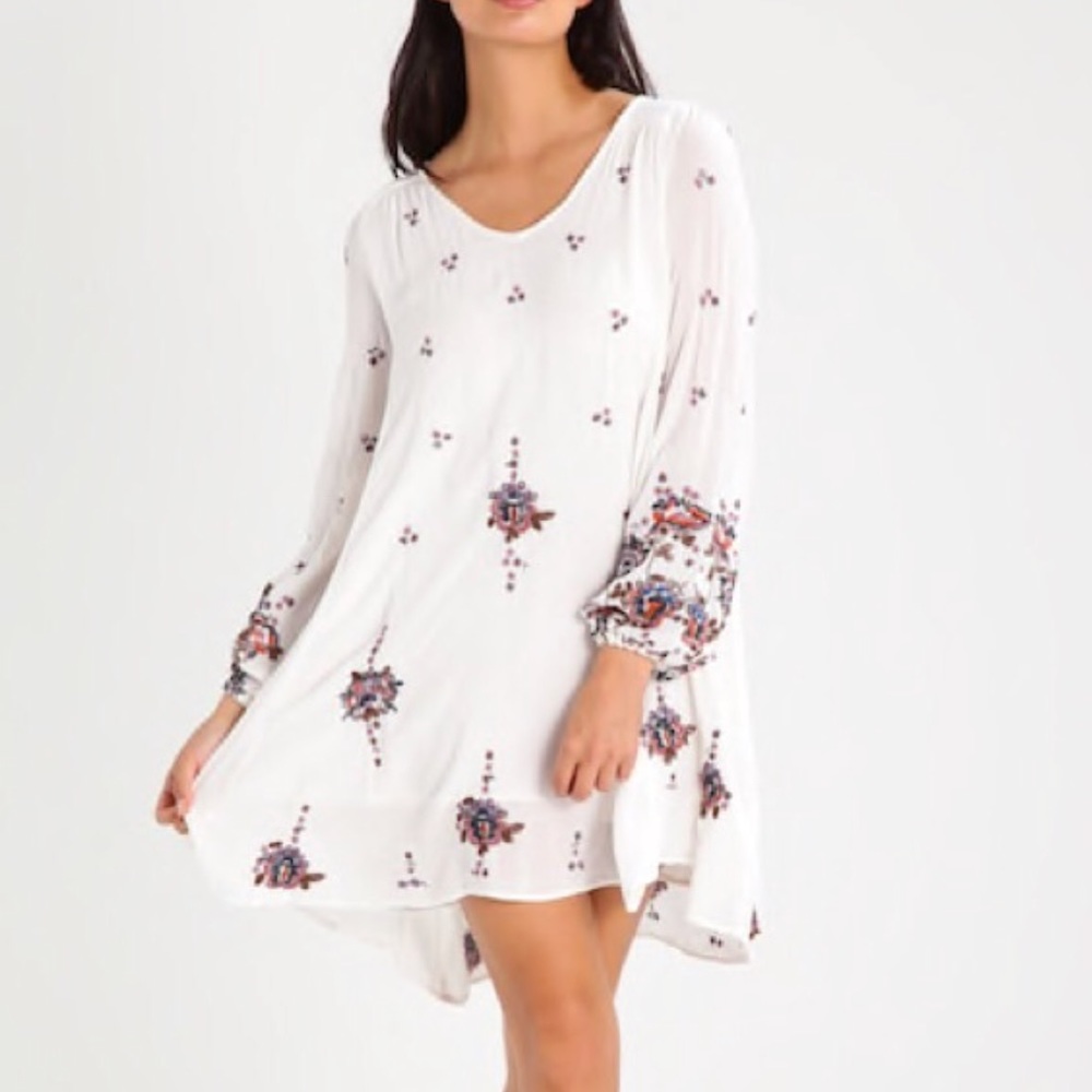 🆕 Free People Embroidered Oxford Mini Dress